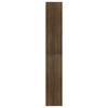 5-kerroksinen Kirjahylly ruskea tammi 80x30x189 cm tekninen puu