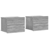 Harmaa yöpöydät Witting 40x30x30cm (2 kpl puinen)