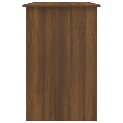 Työpöytä ruskea tammi 100x50x76 cm tekninen puu