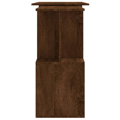 Kulmatyöpöytä ruskea tammi 200x50x76 cm tekninen puu