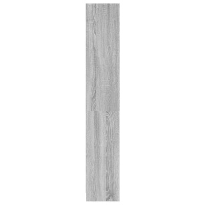 Harmaa kirjahylly Loaes 60x24x142cm (4-kerroksinen, puinen)