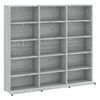 CD-hylly harmaa Sonoma 102x23x89,5 cm tekninen puu