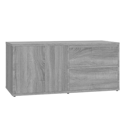 TV-taso harmaa Sonoma 80x34x36 cm tekninen puu