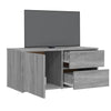 TV-taso harmaa Sonoma 80x34x36 cm tekninen puu