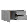 TV-taso harmaa Sonoma 80x34x36 cm tekninen puu