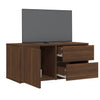 TV-taso ruskea tammi 80x34x36 cm tekninen puu