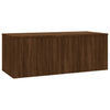 TV-taso ruskea tammi 80x34x30 cm tekninen puu