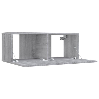 TV-seinäkaappi harmaa Sonoma 80x30x30 cm tekninen puu
