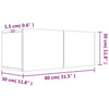 TV-seinäkaappi harmaa Sonoma 80x30x30 cm tekninen puu