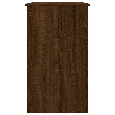 Työpöytä ruskea tammi 90x45x76 cm tekninen puu