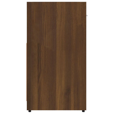 Kylpyhuoneen kaappi ruskea tammi 60x33x60 cm tekninen puu