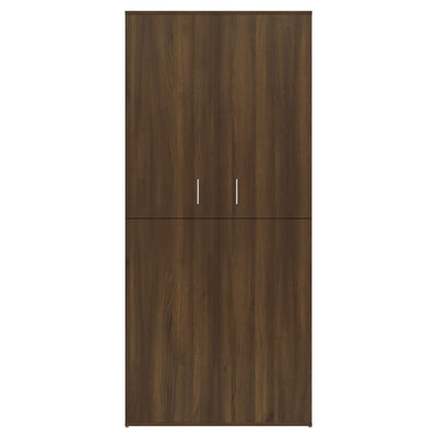 Kenkäteline ruskea tammi 80x39x178 cm tekninen puu