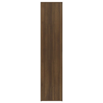 Kenkäteline ruskea tammi 80x39x178 cm tekninen puu