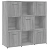 Kirjahylly harmaa Sonoma 90x30x90 cm tekninen puu