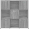 Kirjahylly harmaa Sonoma 90x30x90 cm tekninen puu