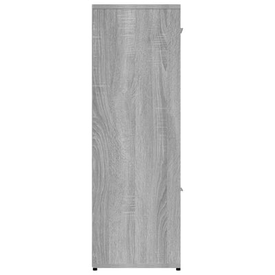 Kirjahylly harmaa Sonoma 90x30x90 cm tekninen puu