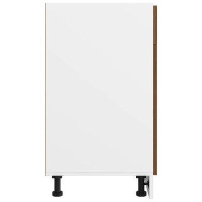 Ruskea tammi alakaappi laatikolla Pompilas 40x46x81,5cm (puinen)