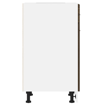 Ruskea tammi alakaappi laatikolla Pompilas 50x46x81,5cm (puinen)