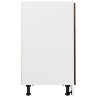 Alakaappi laatikolla ruskea tammi 80x46x81,5 cm tekninen puu
