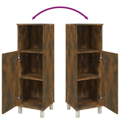 Savutammi kylpyhuoneen kaappi Alecolina 30x30x95cm (puinen)