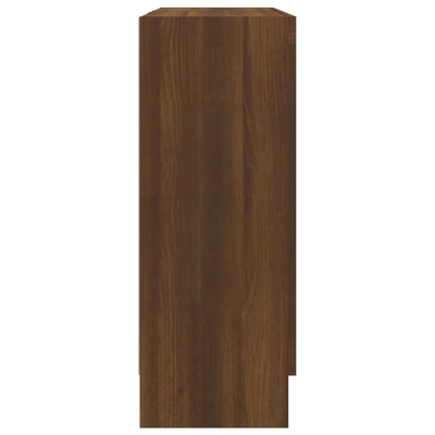 Vitriinikaappi ruskea tammi 82,5x30,5x80 cm tekninen puu