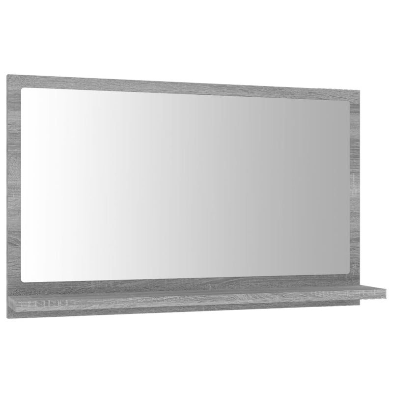 Harmaa kylpyhuoneen peili Jiiajing 60x10,5x37cm (puinen)