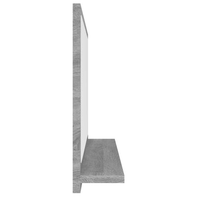 Kylpyhuoneen peili harmaa Sonoma 60x10,5x37 cm tekninen puu