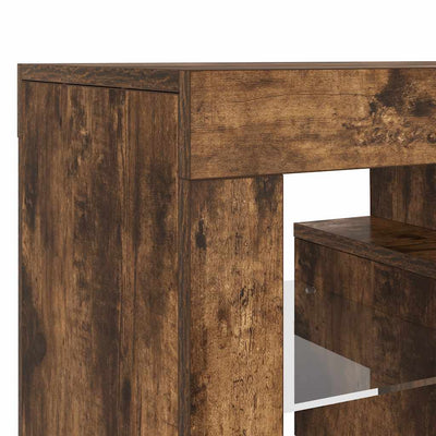 Savutammi tv-taso led-valoilla Lupeanu 120x35x40cm