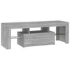 TV-taso LED-valoilla harmaa Sonoma 120x35x40 cm