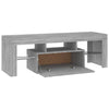 TV-taso LED-valoilla harmaa Sonoma 120x35x40 cm