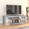 TV-taso LED-valoilla harmaa Sonoma 120x35x40 cm