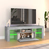 TV-taso LED-valoilla harmaa Sonoma 120x35x40 cm