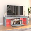 TV-taso LED-valoilla harmaa Sonoma 120x35x40 cm
