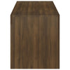 TV-taso LED-valoilla ruskea tammi 120x35x40 cm