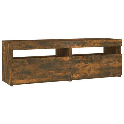 TV-taso LED-valoilla savutammi 120x35x40 cm