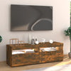 TV-taso LED-valoilla savutammi 120x35x40 cm