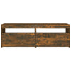 TV-taso LED-valoilla savutammi 120x35x40 cm