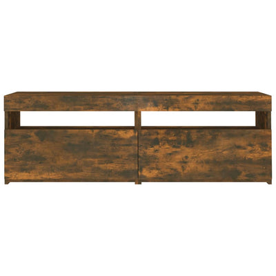 TV-taso LED-valoilla savutammi 120x35x40 cm