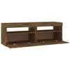 TV-taso LED-valoilla savutammi 120x35x40 cm