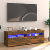 TV-taso LED-valoilla savutammi 120x35x40 cm