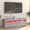 TV-taso LED-valoilla harmaa Sonoma 120x35x40 cm