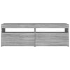 TV-taso LED-valoilla harmaa Sonoma 120x35x40 cm