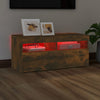 TV-taso LED-valoilla savutammi 90x35x40 cm