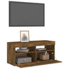 TV-taso LED-valoilla savutammi 90x35x40 cm