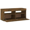 TV-taso LED-valoilla savutammi 90x35x40 cm