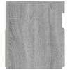 TV-taso LED-valoilla harmaa Sonoma 90x35x40 cm