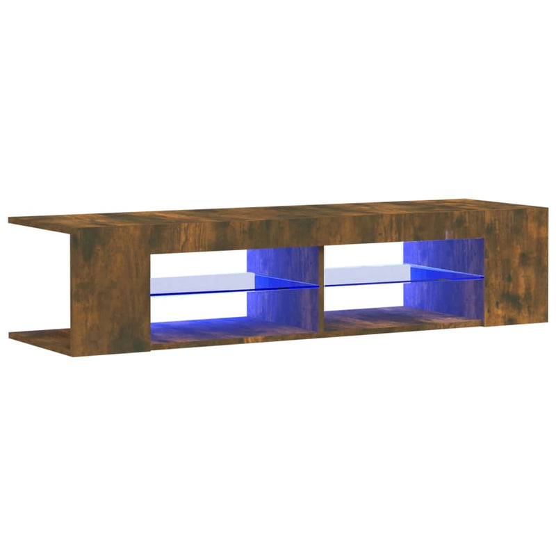 Savutammi tv-taso led-valoilla Christelle 135x39x30cm