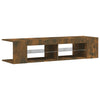 TV-taso LED-valoilla savutammi 135x39x30 cm