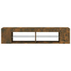 TV-taso LED-valoilla savutammi 135x39x30 cm