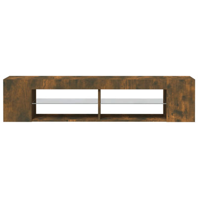 TV-taso LED-valoilla savutammi 135x39x30 cm